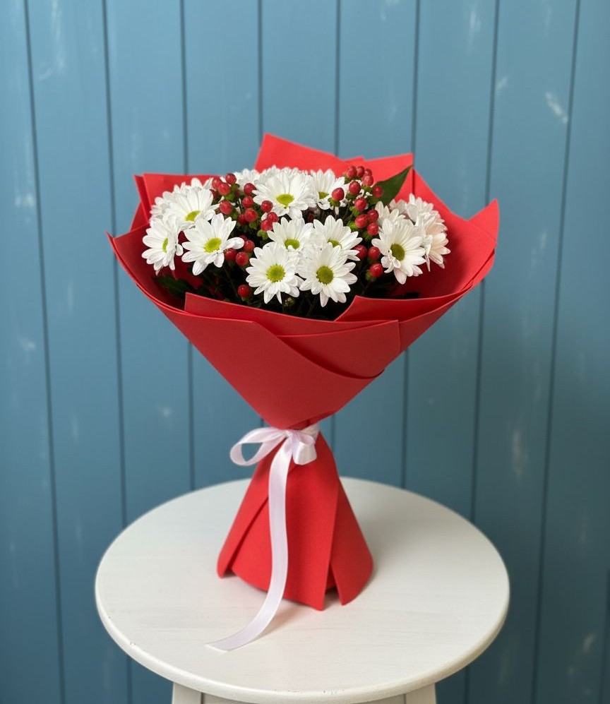 Букет цветов из: Хризантемы в Старотимашкино