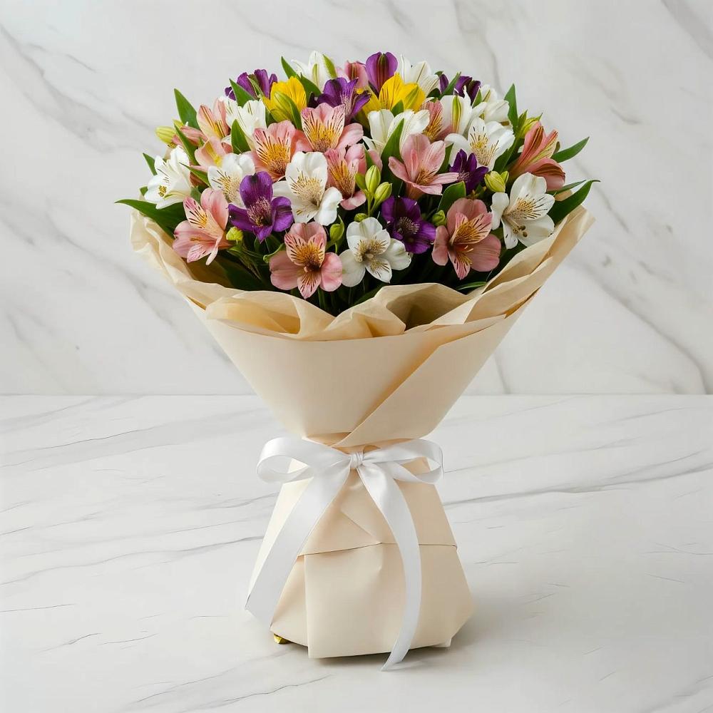 Букет цветов из: Альстромерии в Старотимашкино