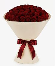 Букет 101 Бордовая роза Блэк Бакарра в Старотимашкино