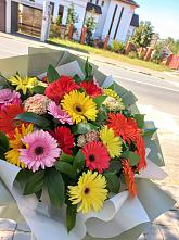 Букет цветов из:  Герберы #REPLACE_PRED# Старотимашкино