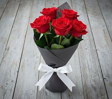 Букет 5 Красных роз Эдлесс Лав #REPLACE_PRED# Старотимашкино