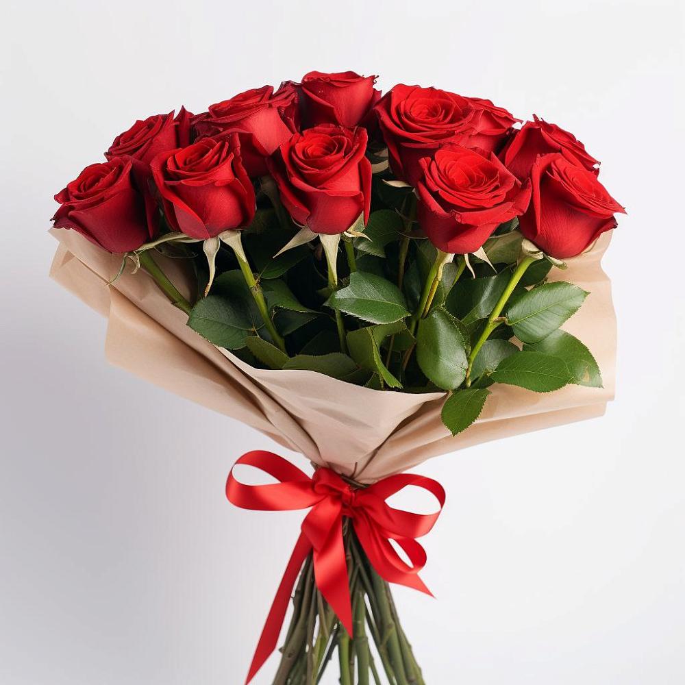 Букет 11 Красных роз Эдлесс Лав в Старотимашкино