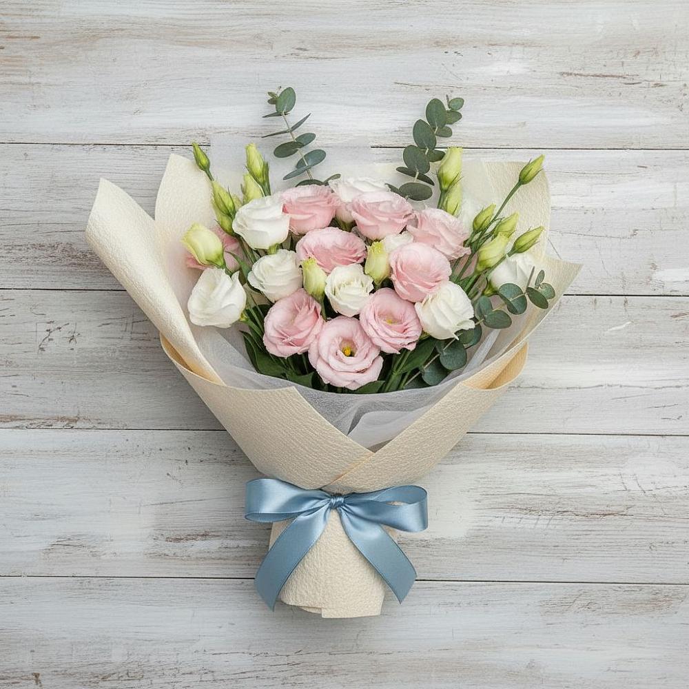 Букет цветов из: Лизиантусы в Старотимашкино